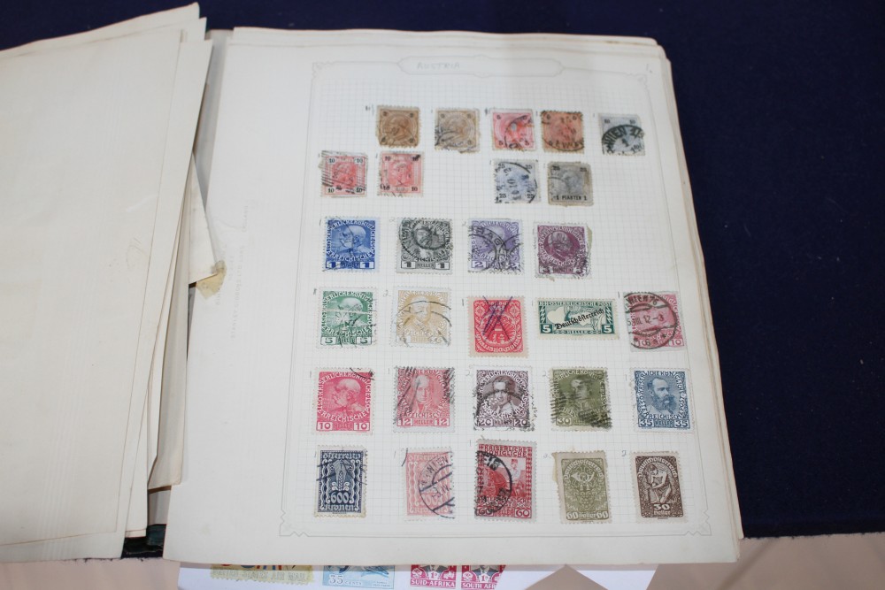 A World Stamp album, Victoria 1840 onwards including Penny reds